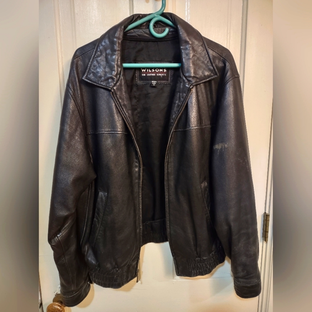Vintage late 90's Wilson's leather coat - Medium
